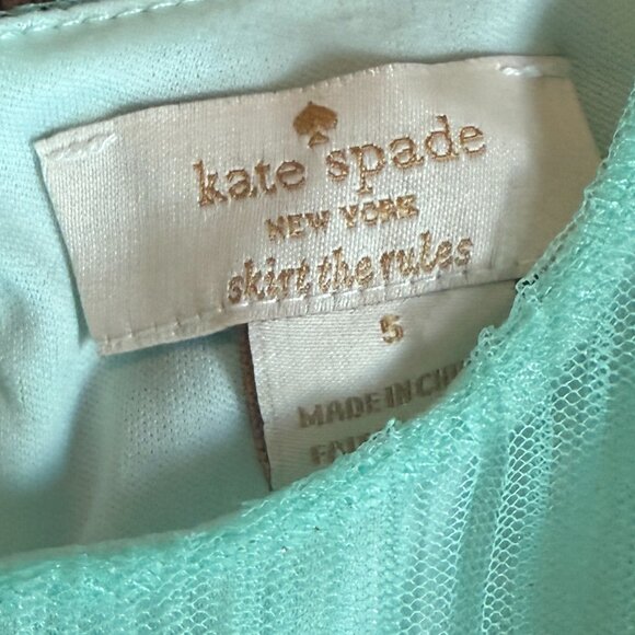 KATE SPADE mint colored tiered tulle dress - Picture 2 of 4